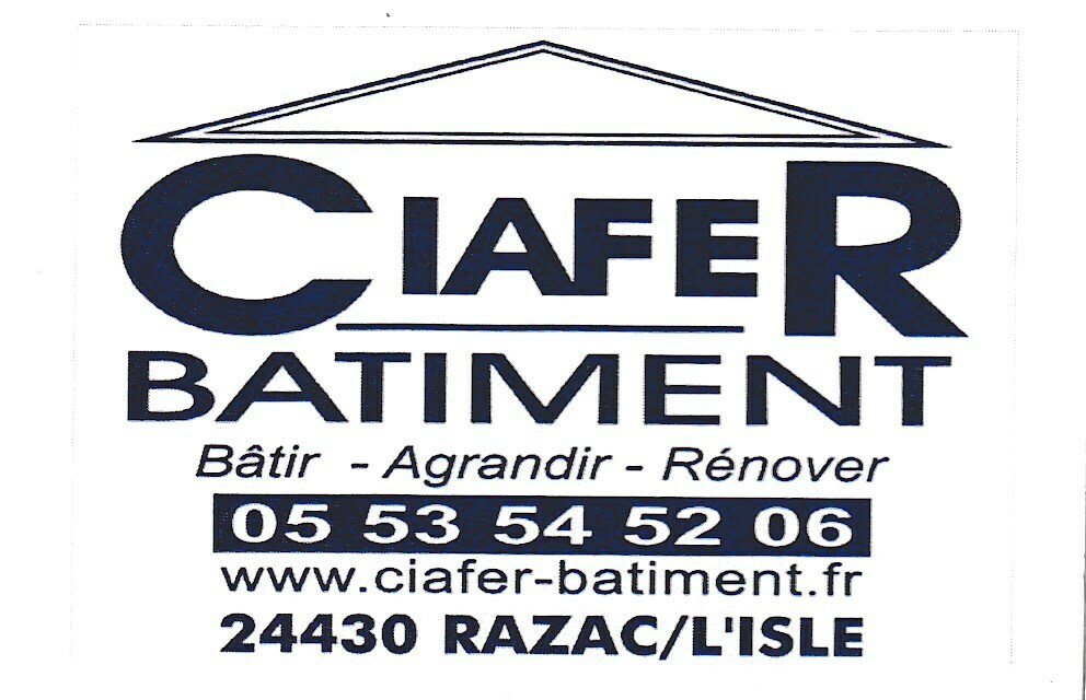 Bon anniversaire à notre partenaire : CIAFER Bâtiment Razac sur l'Isle