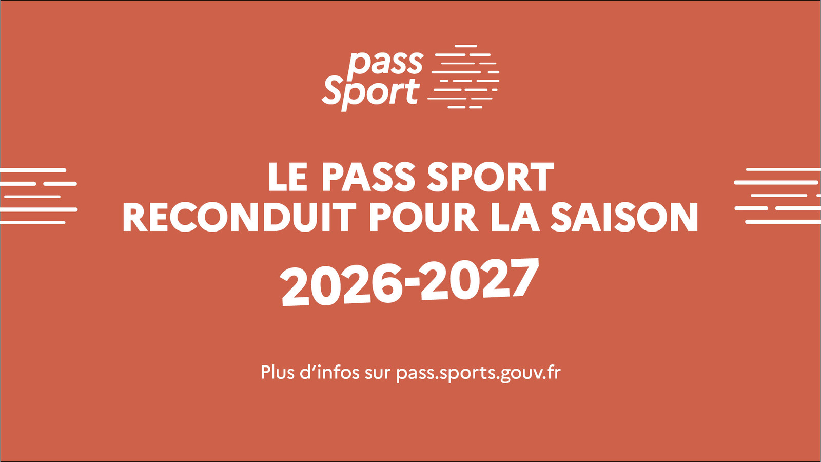 Le Dispositif Pass sport pour 2026/2027 reconduit
