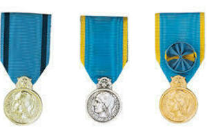 Médaille ministérielle : promotions Or Argent et Bronze du 01/01/2024