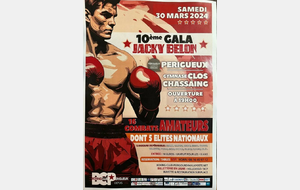 Périgueux : 10ème gala de boxe Jacky BELON le 30 mars à partir de 19h00