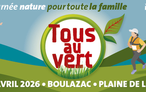 Boulazac : Tous au vert le dimanche 19 avril Plaine de Lamoura
