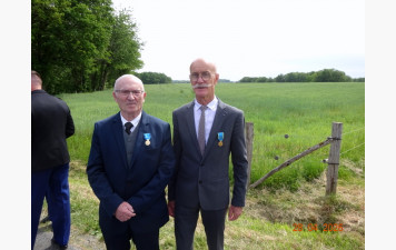 Saint Martin de Fressengeas : Remise de médaille à M. Christian BERTRAND