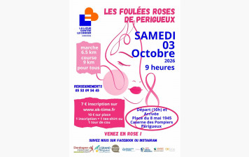 Octobre Rose : Les foulées roses de Périgueux