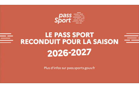 Le Dispositif Pass sport pour 2026/2027 reconduit