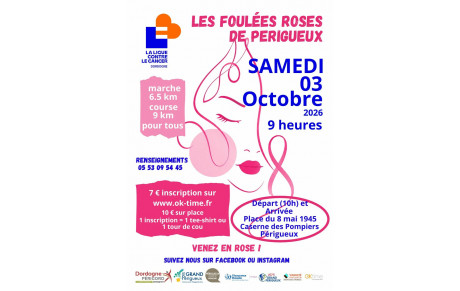 Octobre Rose : Les foulées roses de Périgueux
