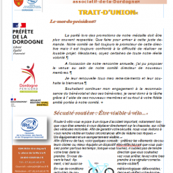 Trait d'union mai 2026 : consulter notre revue CDMJSEA Dordogne